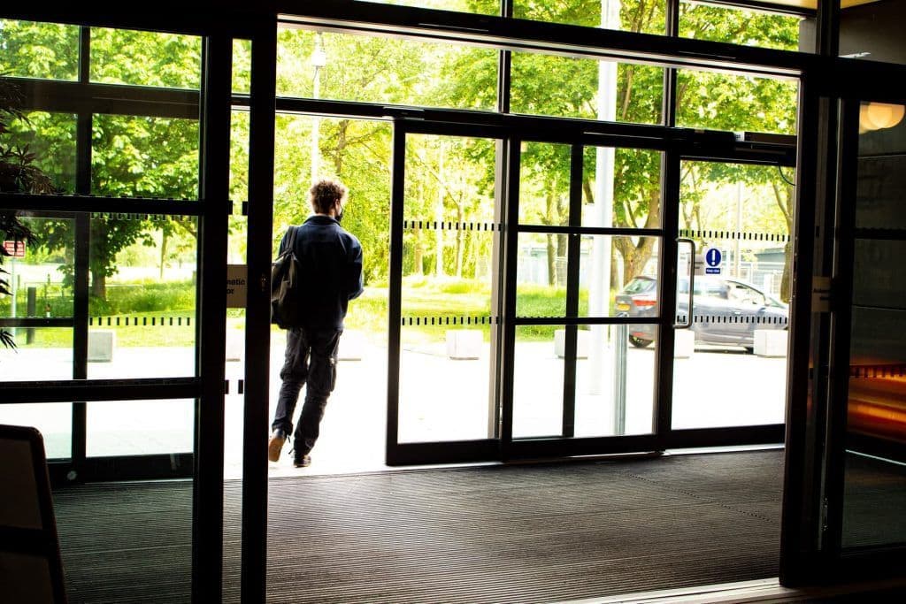 automatic door opening