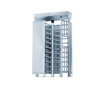 a steel turnstile full height