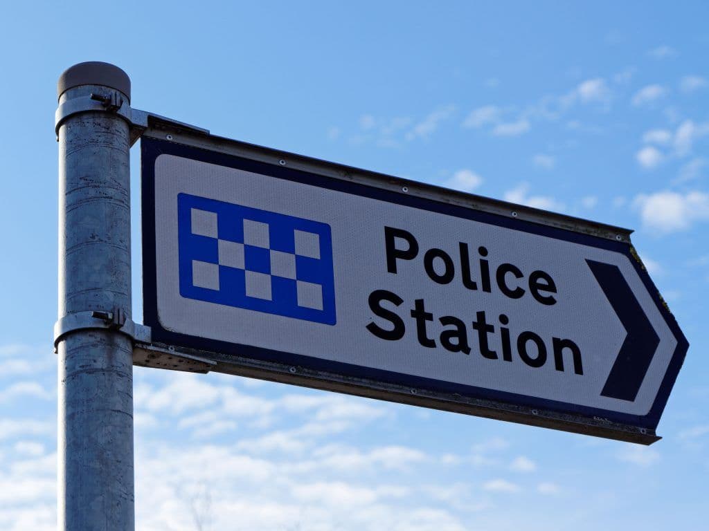 police station sign